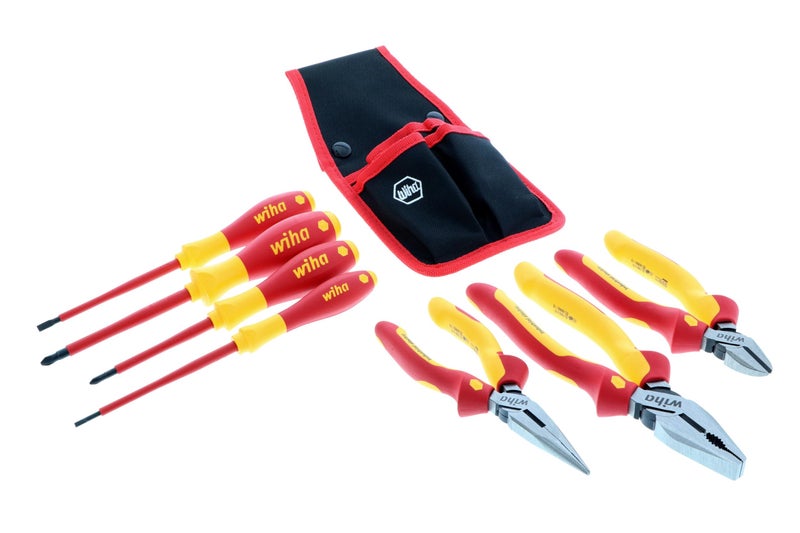 Wiha 32985 7 Piece Insulated Industrial Pliers and Screwdriver Set - Image 2